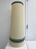 Vintage MCM Chalkware Lamp With Original Stovepipe Lampshade.