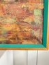 Framed Encaustic On Canvas 'Metropolitan Museum' Signed By Artist Laverne Fromberg Circa 1979