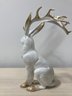 Christian Dior Trio Of Magic Rabbits With Golden Antlers  Set #4