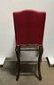 Pair Of Red Faux Gator Bar Stools-#1