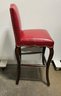 Pair Of Red Faux Gator Bar Stools-#2