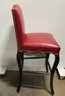 Pair Of Red Faux Gator Bar Stools-#3