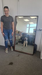 Large Vintage Mahogany Mirror