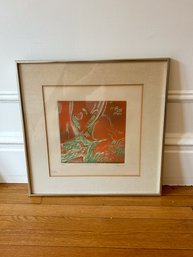 Framed Abstract  Signed