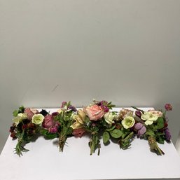 Set Of 5 Nosegay Bouquets Of Faux Flowers