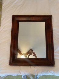 Vintage Brown Rectangular Mirror
