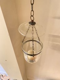 Hanging Glass Bell Jar Hurricane For Pillar Candle