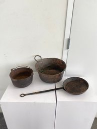 Rustic Vintage Cookware (3) Pieces