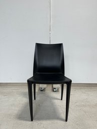 Black Curved Square Chair (believed To Be Bellini)