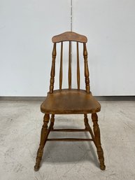Wood Tapered-back Spindle Chair