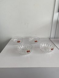 A Set Of Four Gorham Crystal Bowls
