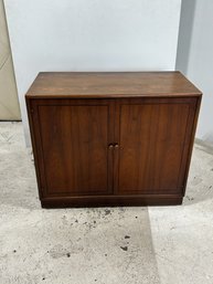 Vintage Fruitwood Storage Cabinet With (1) Adjustable Shelf