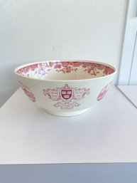 Vintage Wedgwood Harvard University Bowl Depicting History Of Harvard Shields