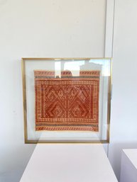 Beautiful Fabric In Floating Frame (stamped 'SPR')