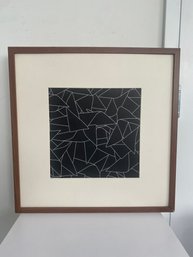 Framed Black & White Abstracts #1 (signed)