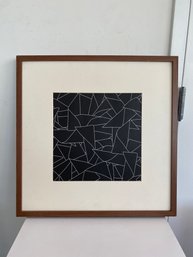 Framed Black & White Abstracts #2 (signed)