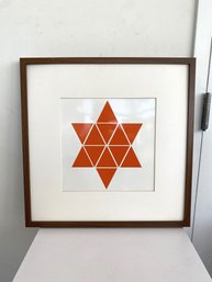 Framed Geometric Triangle (signed)