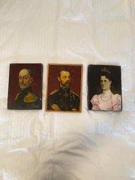 Portraits Of Russian Tsar Nicholas II & Alexandra