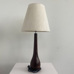 Mid Century Modern Wood Lamp With Shade