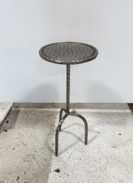 Metal Side Table With Tripod Base
