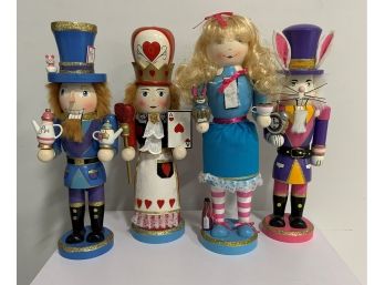 Collectable Set Of(4) Alice In Wonderland Nutcrackers