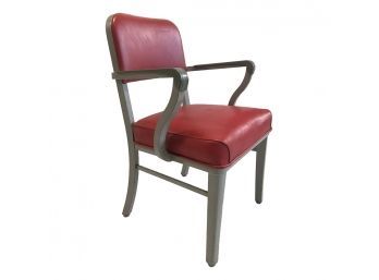 Vintage 'STEEL CASE' Grand Rapids Red Tank Chair