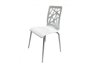 White Cutout Chair