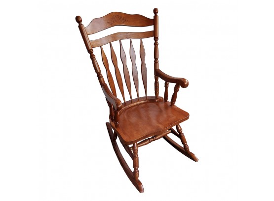Maple Spindle Back Rocking Chair