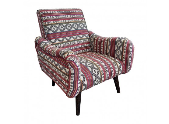 Aztec Inspired Upholstered Arm  Chair #2