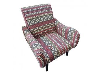 Aztec Inspired Upholstered Arm  Chair #1