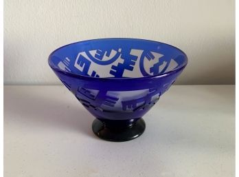 CORREIA ART GLASS Bowl- Limited Edition 198/200 (1989)-signed