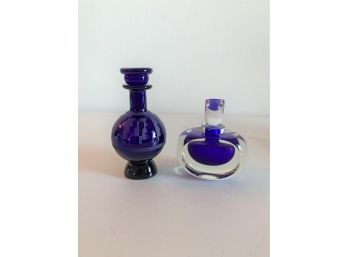Pair Of CORREIA ART GLASS Limited Edition Perfume Bottles