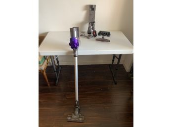 Purple Dyson Cordless Vacuum With Charging Cord & Accessories (Used)