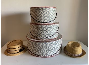 Set Of 3 Nesting Hat Boxes