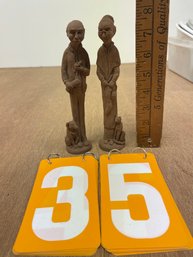 2 Tall Resin Figurines