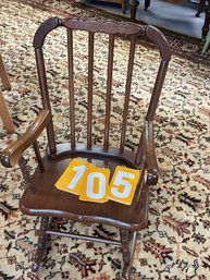 Jenny Lind Child's Wooden Rocking Chair