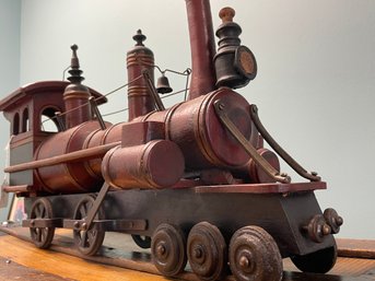 Large Train Steam Engine Display
