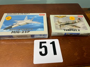 Lot Of 2 1/144 Plastic Model Plane Kits ACADEMY