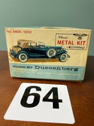 Hubley 4864 Duesenberg Model SJ Metal Model Kit