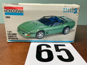 Monogram 1/24 Callaway Corvette Speedster Plastic Model Kit