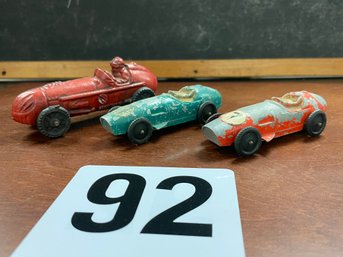 Lot Of 3 Metal Indy Racers - Tootsietoy & Other