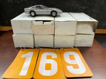 Lot Of 8 AMT Dealer Promo Cars 1984 Chevy Corvette