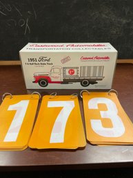 1st Gear 1/34 Scale 1951 Ford F-6 Stake Truck In Box Diecast
