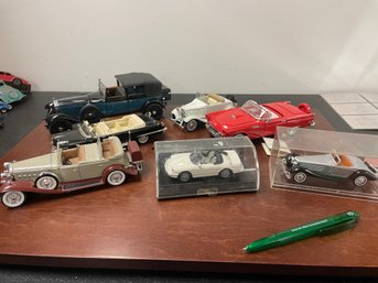 Lot Of 7 Diecast Vehicles Franklin Mint, National Motor Museum