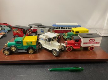 Lot Of 8 Diecast Banks