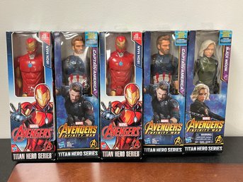 Lot Of 5 HASBRO AVENGERS Action Figures IRON MAN, Others