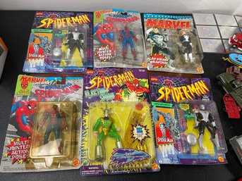 Toy Biz SPIDERMAN Lot Of 6 Vary