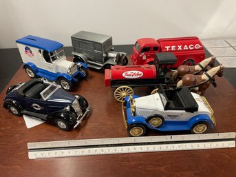 Lot Of 6 Diecast Banks