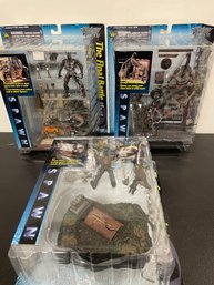 McFarlane Toys COMPLETE 3pc Set SPAWN Playsets