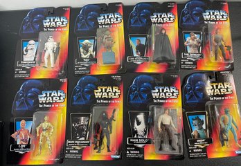 Lot Of 8 Star Wars Action Figures Luke, Yoda, GREEDO
